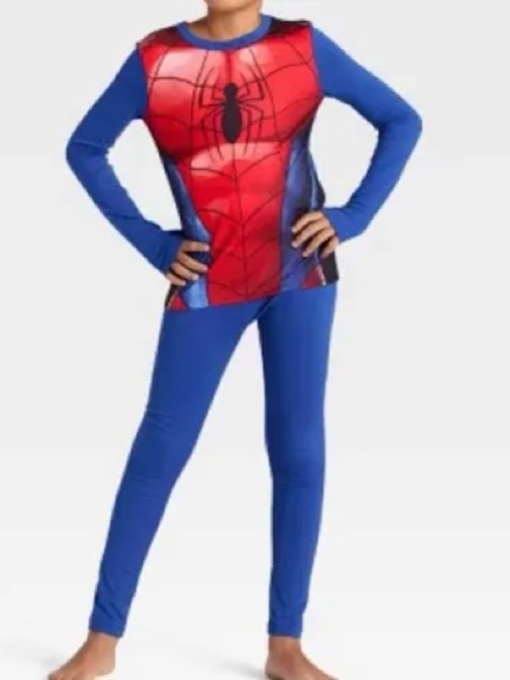 Warm Essentials Marvel Spider-Man Red Boys Costume Thermal Set 10/12